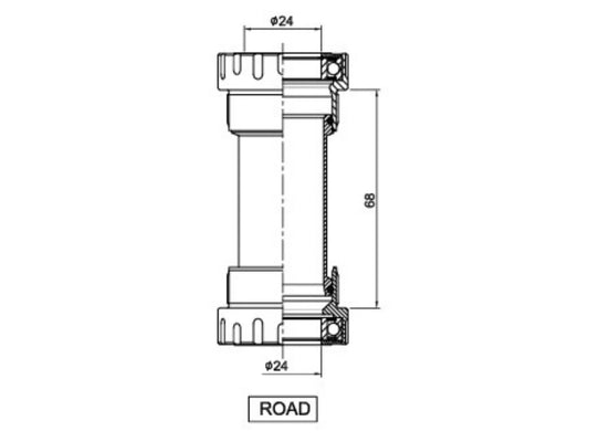 Prestine External Bottom Bracket Shimano Road (OUTLET)