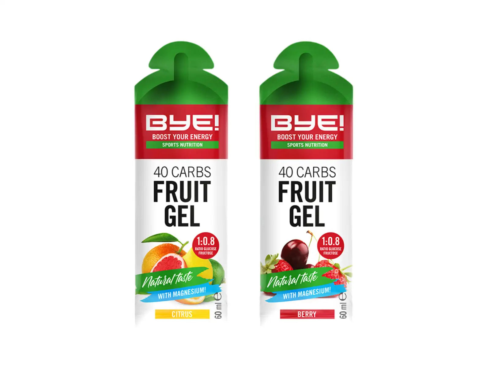 Bye 40 Carbs Fruit Gels 60ml